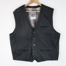Gilet vintage in pelle gilet