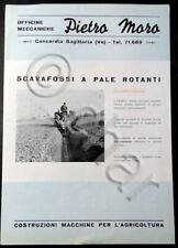 Brochure Macchine agricole Pietra Mara - Scavafossi a pale rotanti - 1960 ca