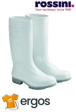 ROSSINI Stivali per Uso Alimentare in Gomma Pvc Colore Bianco Caseifici TTI070