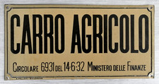 Carro agricolo targa in - -,