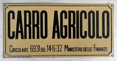 Carro agricolo targa - -, in
