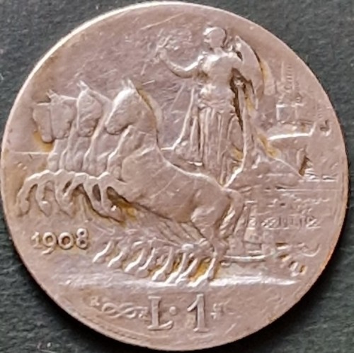 Regno italia lira argento - d',
