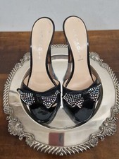 Sandalo Donna Casadei, pelle Nera, tacco 120 mm,  38,5 IT