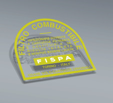 ADESIVO FISPA ALFA ROMEO GIULIA, SPIDER DUETTO e GT JUNIOR AMERICA -7,4x6,7 cm