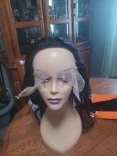  Parrucca capelli umani nera