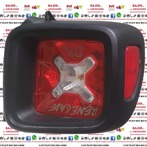 Stop fanale posteriore destro - stop,