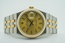Rolex Datejust Oysterquartz 17013 Champagne Dial Quartz 36mm Steel & Gold 04/...