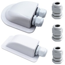 QIQN Pssacavo per Tetto 2/1 Cable Entry ABS Passacavo Impermeabile Scatola