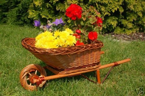 Carriola vimini rattan - vimini,,