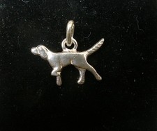 Hunting Dog Pendant in Silver