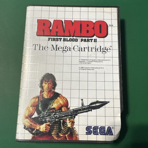 Rambo 1st blood sega - ii, master