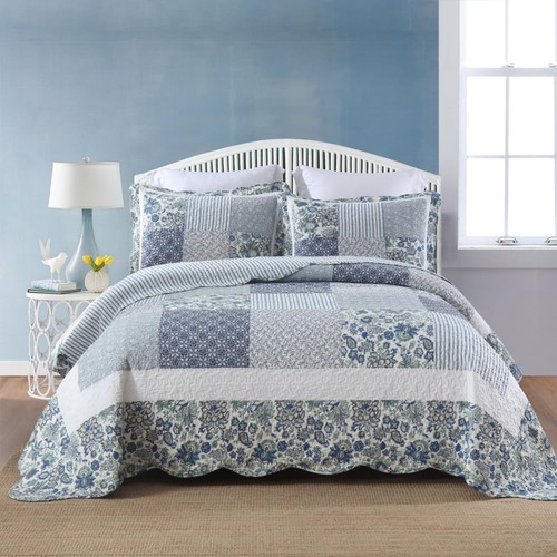 Set trapunta king size blu - trapunta,