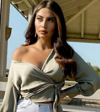   ZARA TOP BLUSA TOP SETA CON