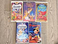 5 Disney Movies vhs Tapes(Snow