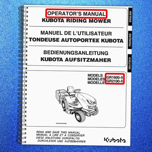 Kubota gr2100 gr1600 riding - gr2100,