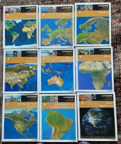 Stampa atlante universale - la,