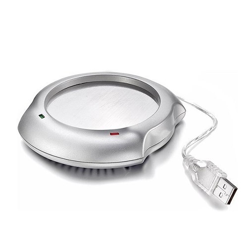 Scaldatazza usb argentato - scaldatazza,