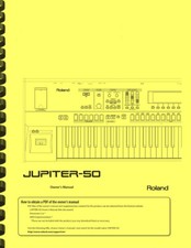 Roland Jupiter 50 Sintetizzatore Tastiera 3 in 1 MANUALE DEL PROPRIETARIO