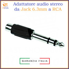 Adattatore rca jack 6.3 stereo