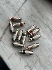 ✅ 6 Coppie Pin Jack RCA A Saldare Dorati Thender