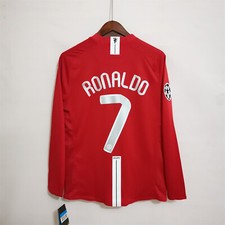 RONALDO 7 MANCHESTER UNITED 2007 2008 HOME MAGLIA JERSEY FINAL MOSCOW UCL