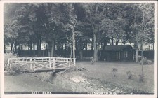 USA Ellsworth city Park RPPC