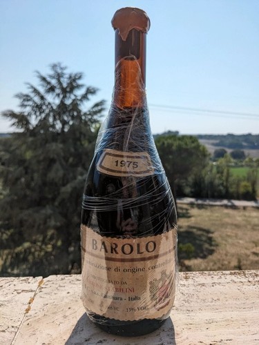 Vintage bottle vino doc barolo - vintage,
