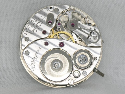 Vintage 16s elgin jewel bw - elgin,