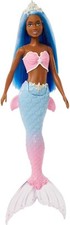 Barbie Dreamtopia Sirena Capelli Blu con Coda colorata di Rosa Bambola 30cm