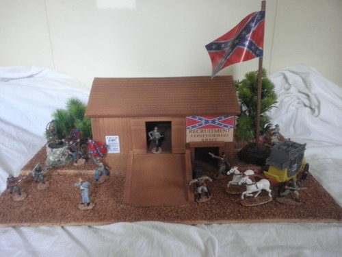 Diorama soldatini confederati - soldatini,