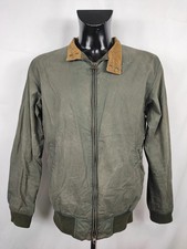 Bomber Barbour cerato leggero Verde Small - Man Green Flyweight Wax Royston J...