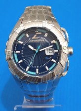 chronotech watch oversize time date full s.steel,atm10