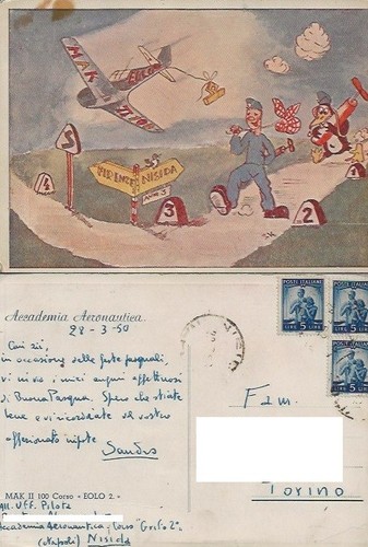 Cartolina accademia - cartolina,