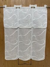 Tendina a vetro bianca per finestre,varie combinazioni di lunghezze e larghezze