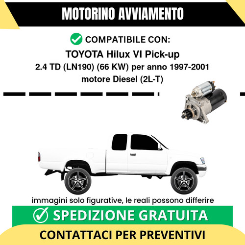Motorino avviamento toyota - avviamento,