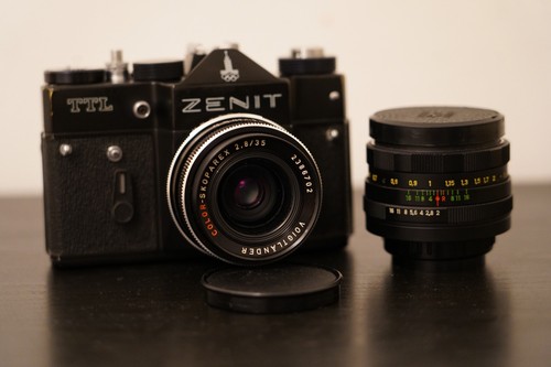 Zenit ttl voigtlander 35mm - ttl, +