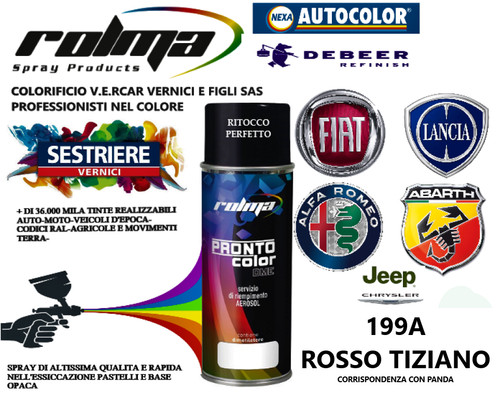 Fiat 199a rosso tiziano - 199a,
