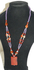 COLLANA perle multicolore in