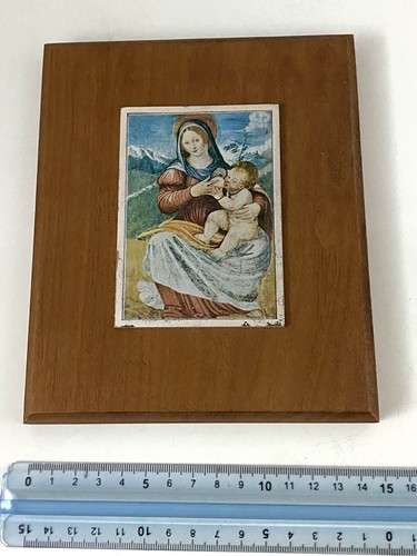 Quadro legno con targa - con,