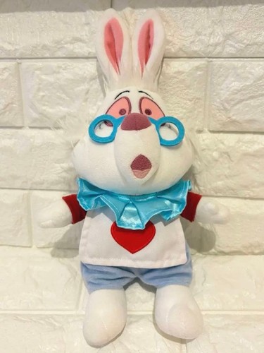 Peluche coniglio bianco alice - peluche,