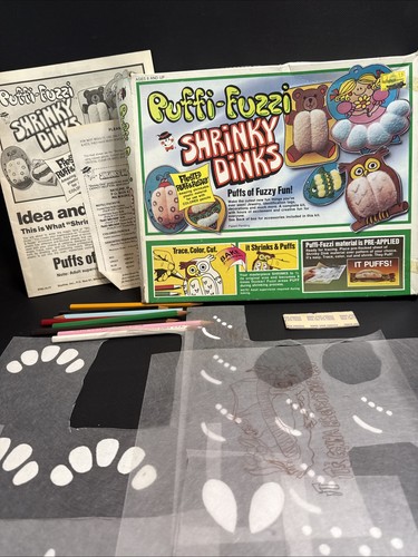 Puffi fuzzi shrinky dinks - shrinky,