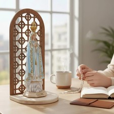 Statua Madonna di Fatima cm 15