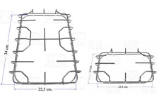 Coppia griglie in acciaio