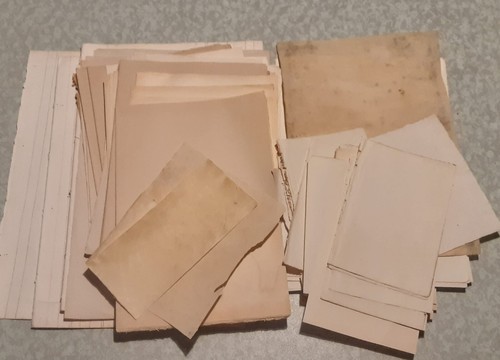 Lotto fogli carta vintage - lotto,