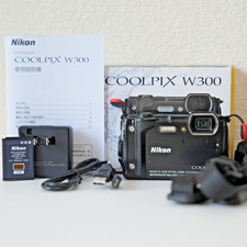 Tutto funzionante! Nikon coolpix w300 fotocamera digitale impermeabile nera dal Giappone