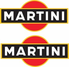 Adesivi Martini Racing Set di 2 17 cm Resistenti alle Intemperie Sticker Auto Moto