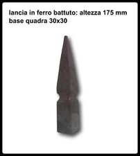 lancia in ferro battuto forgiato puntali spuntoni lance punte per cancelli di