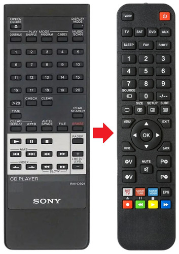 Telecomando adatto per - , sony