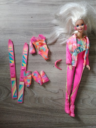 Poupée barbie 1991 ski - poupée,