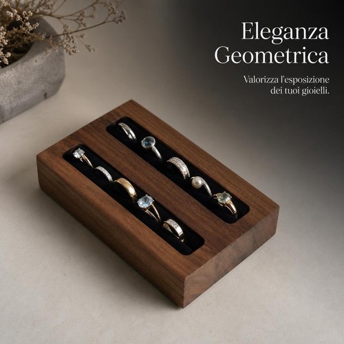Espositore anelli legno - anelli,